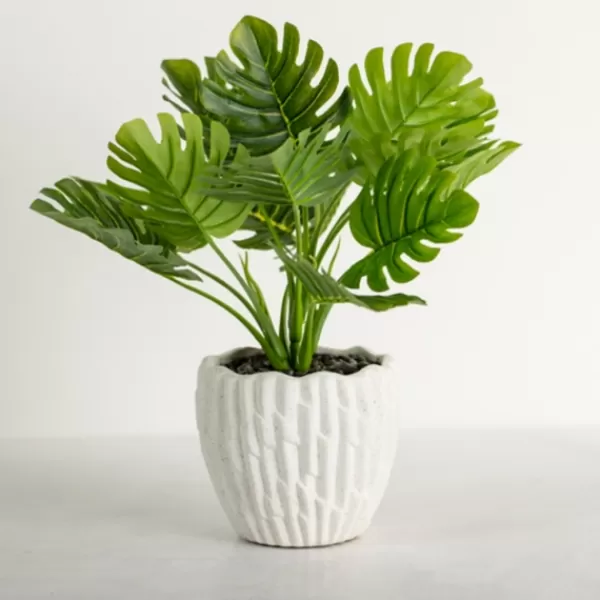 Arrangements & Greenery-Kirkland's Home Potted Palm Leaves Arrangement Green