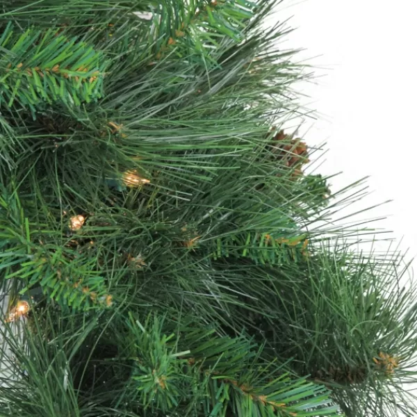 Wreaths-Kirkland's Home Pre-Lit White Valley Pine Wreath Green