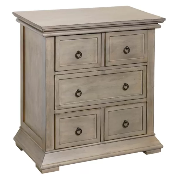 Nightstands-Kirkland's Home Prescott Pine Wood 5-Drawer Nights D Tan