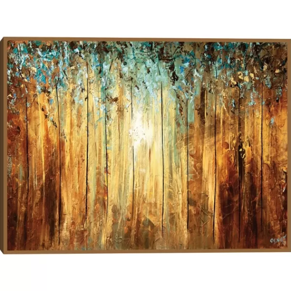 Canvas Art-Kirkland's Home Ray Of Light Framed Canvas Art Print Gold