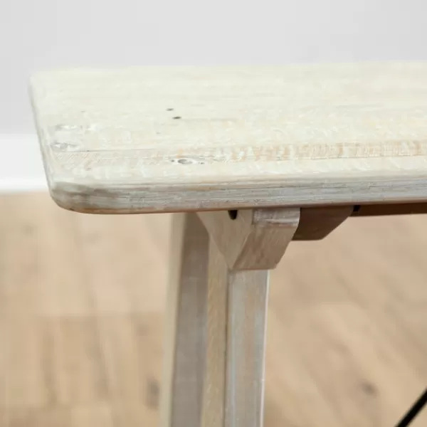 Console Tables-Kirkland's Home Reclaimed Wood Valetta Console Table Ivory