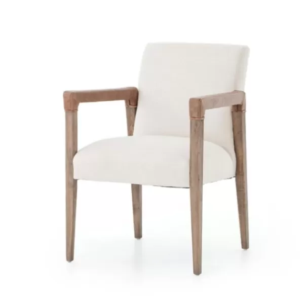 Dining Chairs-Kirkland's Home Reuben Harbor Natural Dining Chair Ivory