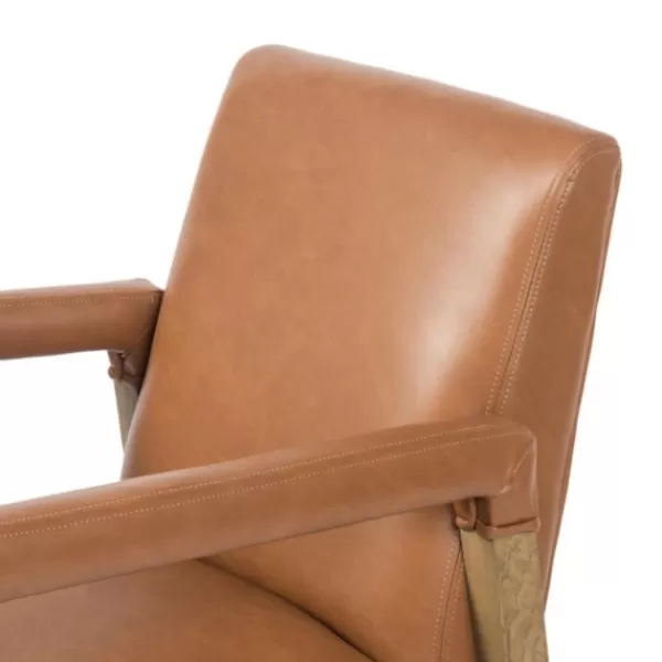 Dining Chairs-Kirkland's Home Reuben Sierra Butterscotch Dining Chair Brown