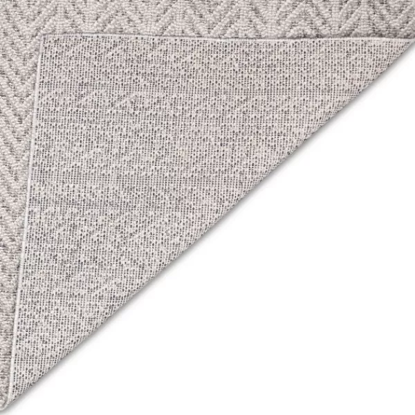 Outdoor Rugs-Kirkland's Home Reverse Arrows Outdoor Area Rug, 5X7 Gray