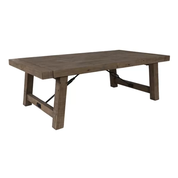 Coffee Tables-Kirkland's Home Roane Gray Reclaimed Pine Coffee Table