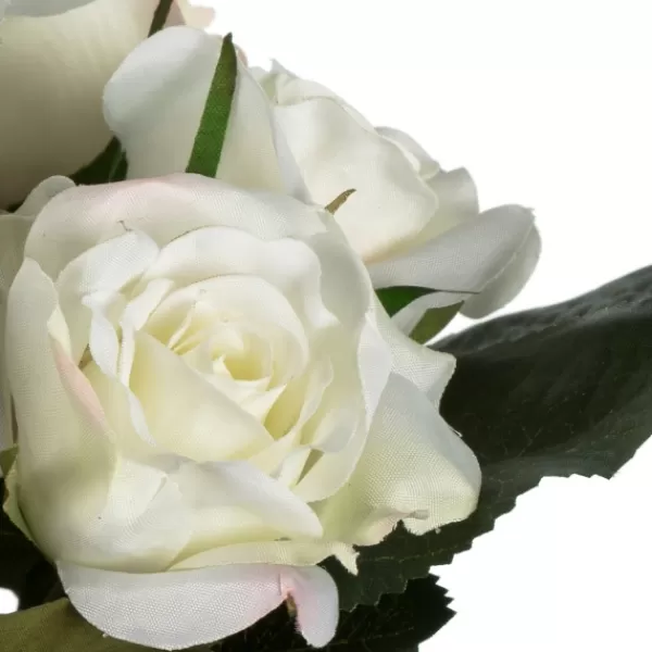 Stems & Bouquets-Kirkland's Home Roses Bundle Bouquets, Set Of 3 White