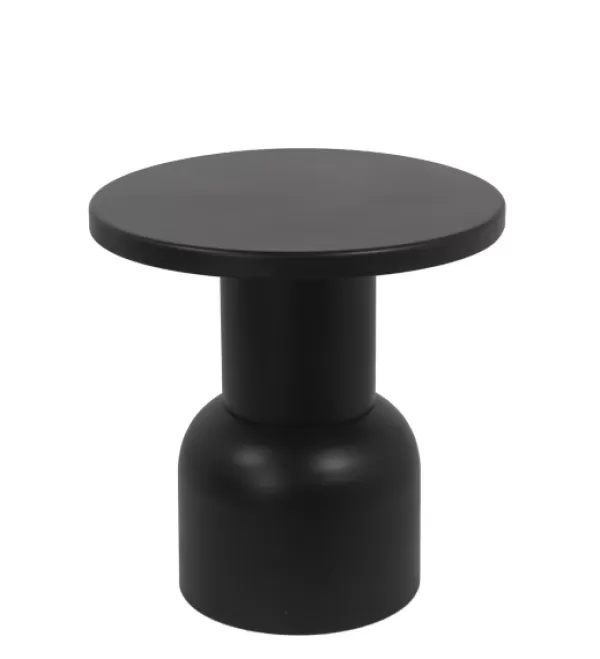 Accent & End Tables-Kirkland's Home Round Metal Bell Accent Table Black