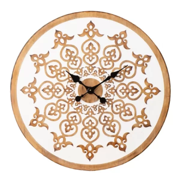 Clocks-Kirkland's Home Round Moravel Wall Clock