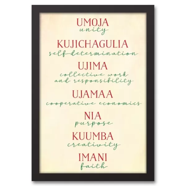 Wall Plaques-Kirkland's Home Rules Of Kwanzaa Wall Plaque