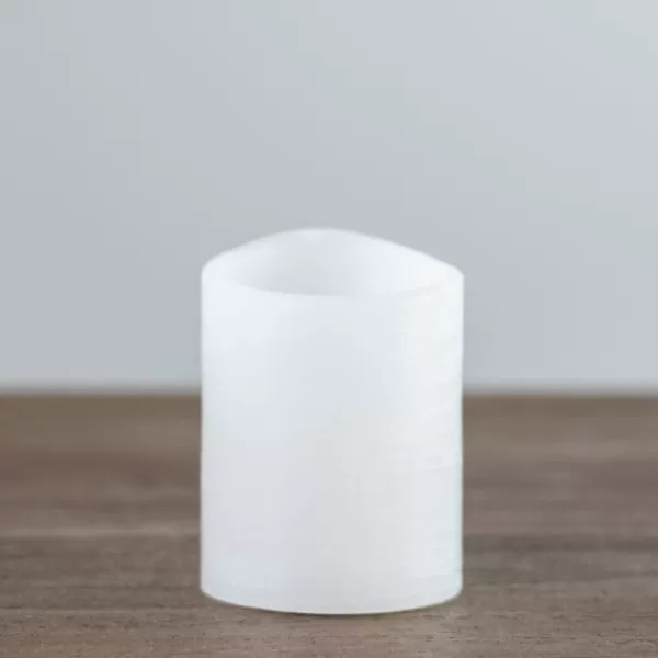 Flameless Candles-Kirkland's Home Rustic Led Pillar Candle, 3X4 In. White