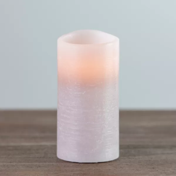 Flameless Candles-Kirkland's Home Rustic Led Pillar Candle, 3X6 In. Gray