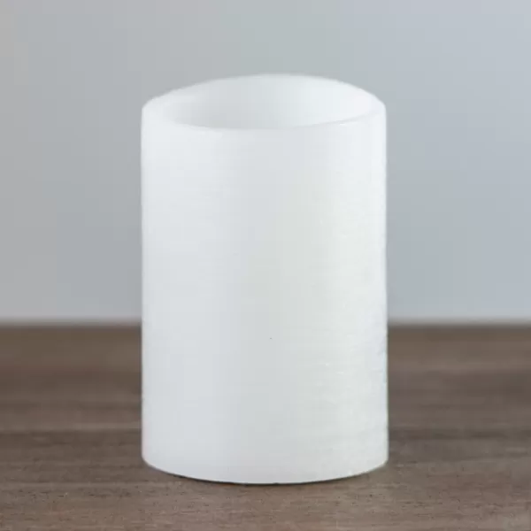 Flameless Candles-Kirkland's Home Rustic Led Pillar Candle, 4X6 In. White