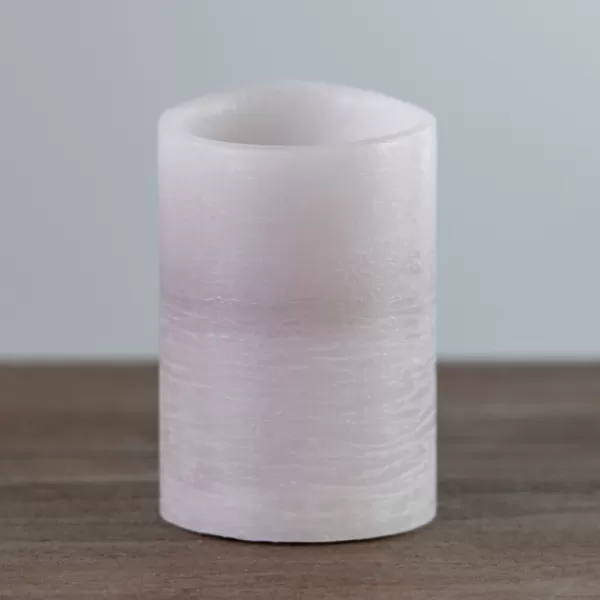 Flameless Candles-Kirkland's Home Rustic Led Pillar Candle, 4X6 In. Gray