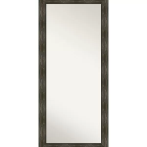 Full Length & Floor Mirrors-Kirkland's Home Rustic Rail Charred Framed Mirror, 30X66 In.