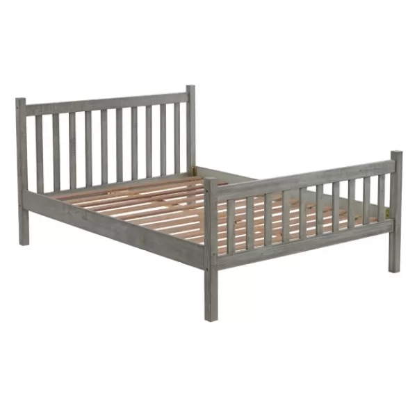 Beds & Headboards-Kirkland's Home Rustic Spindleback Full Bed Frame Gray