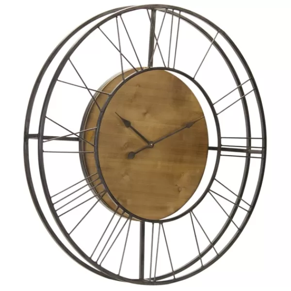 Clocks-Kirkland's Home Rustic Teardrop Minimalist Wall Clock