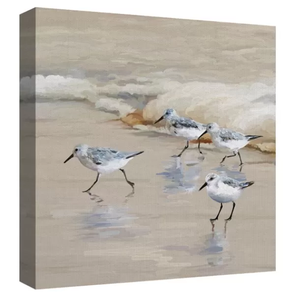 Canvas Art-Kirkland's Home Sandpiper Beach I And Ii Art Prints, Set Of 2 Tan
