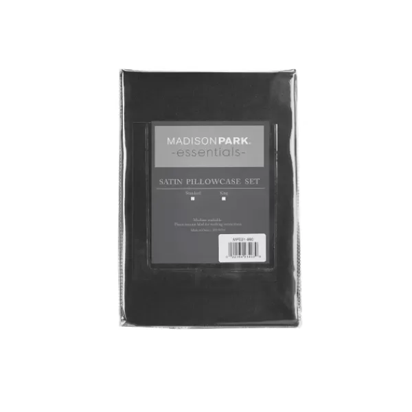 Bed Sheets-Kirkland's Home Satin King 2-Pc. Pillow Case Set Black