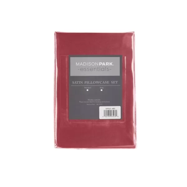 Bed Sheets-Kirkland's Home Satin King 2-Pc. Pillow Case Set Red