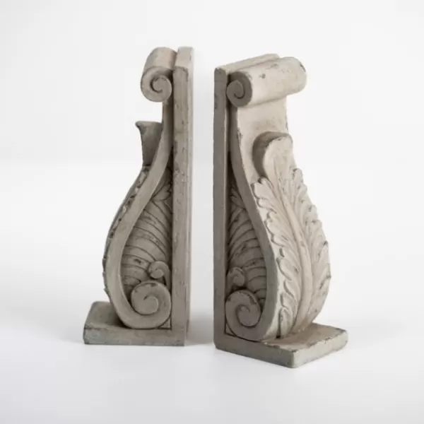 Decorative Accents-Kirkland's Home Scroll Bookends, Set Of 2 Gray