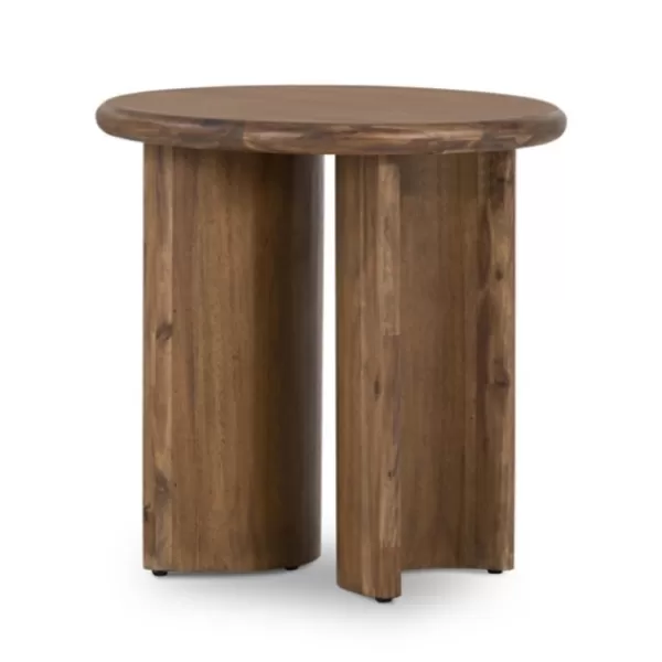 Accent & End Tables-Kirkland's Home Seasoned Paden Wood Accent Table Brown