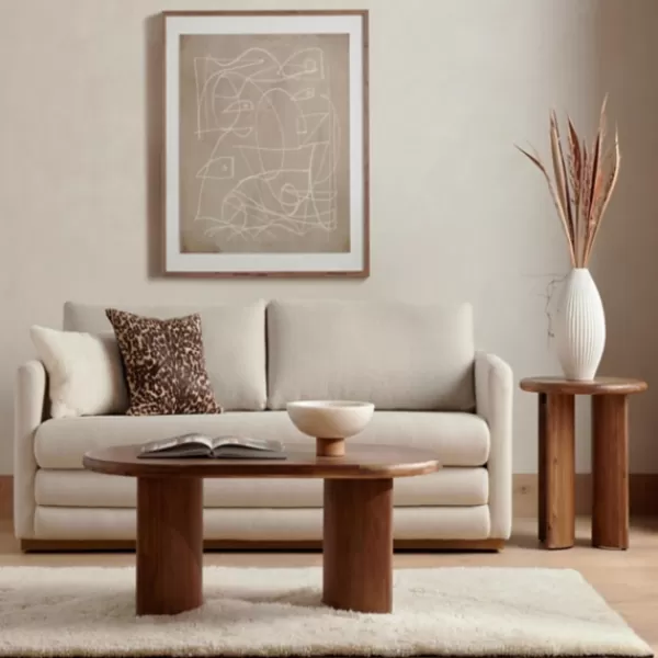 Accent & End Tables-Kirkland's Home Seasoned Paden Wood Accent Table Brown