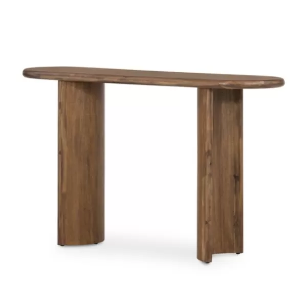 Console Tables-Kirkland's Home Seasoned Paden Wood Console Table Brown