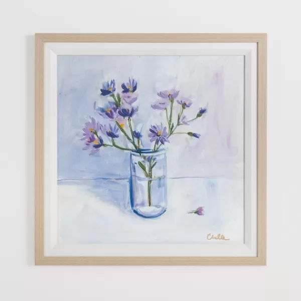 Framed Art-Kirkland's Home September Aster Framed Art Print Blue/Purple