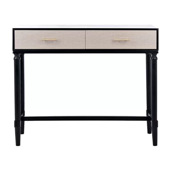 Console Tables-Kirkland's Home Serena 2-Drawer Console Table Black