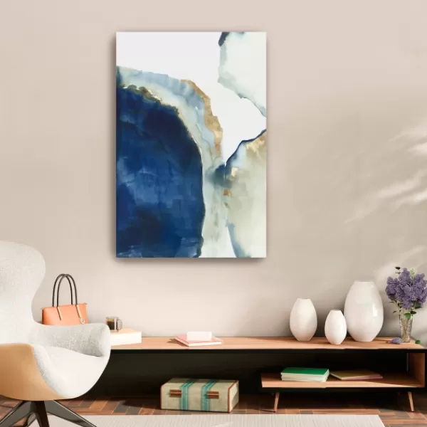 Canvas Art-Kirkland's Home Shapes Of Watercolor Canvas Art Print Blue