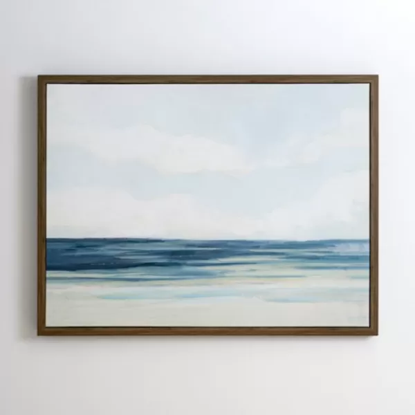 Framed Art-Kirkland's Home Shoreline I Framed Art Print Blue