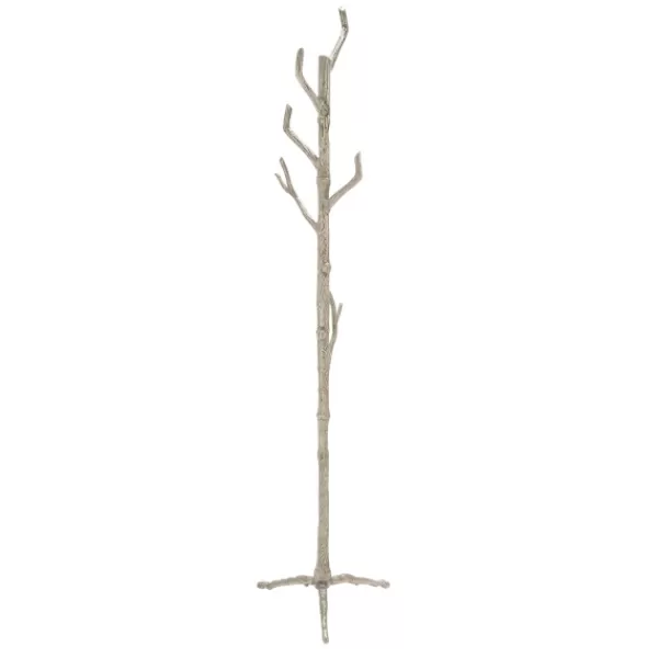 Entryway Furniture-Kirkland's Home Silver Aluminum Tree Branch Coat Rack