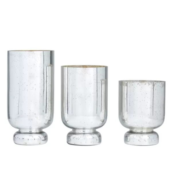 Candle Holders-Kirkland's Home Silver And Golden Goblet 3-Pc. Candle Holder Set Silver/Gold