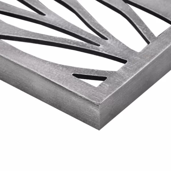 Wall Plaques-Kirkland's Home Silver Madison Park Florian Wall Plaques, Set Of 2 Gray