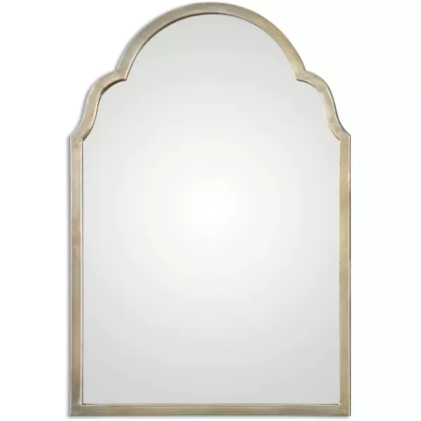 Framed Mirrors-Kirkland's Home Silver Metal Arched Mirror