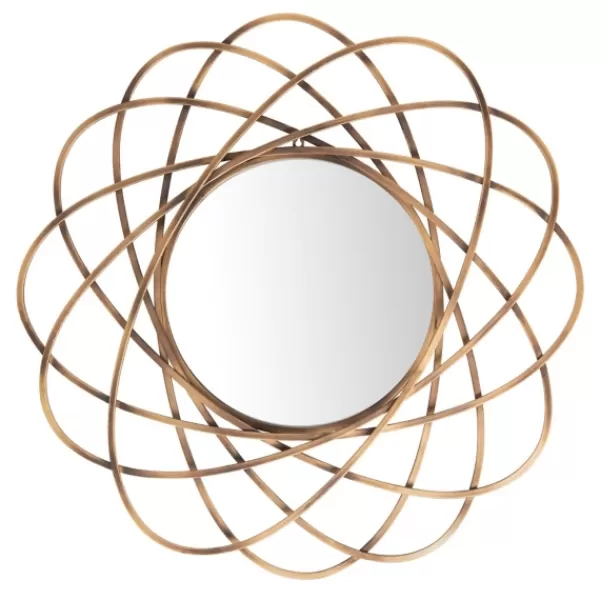 Decorative Mirrors-Kirkland's Home Sinsa Bronze Atomic Wall Mirror