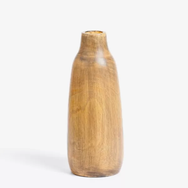 Vases-Kirkland's Home Skinny Mango Wood Vase, 12 In. Brown