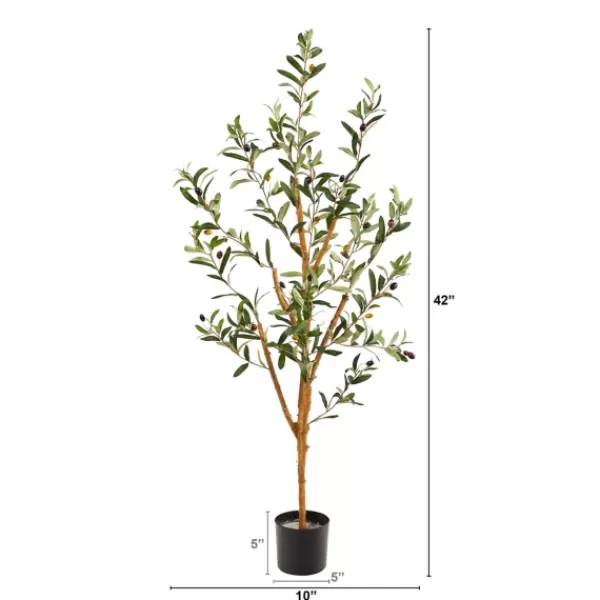 Trees & Topiaries-Kirkland's Home Slender Olive Branch Tree In Nursery Planter