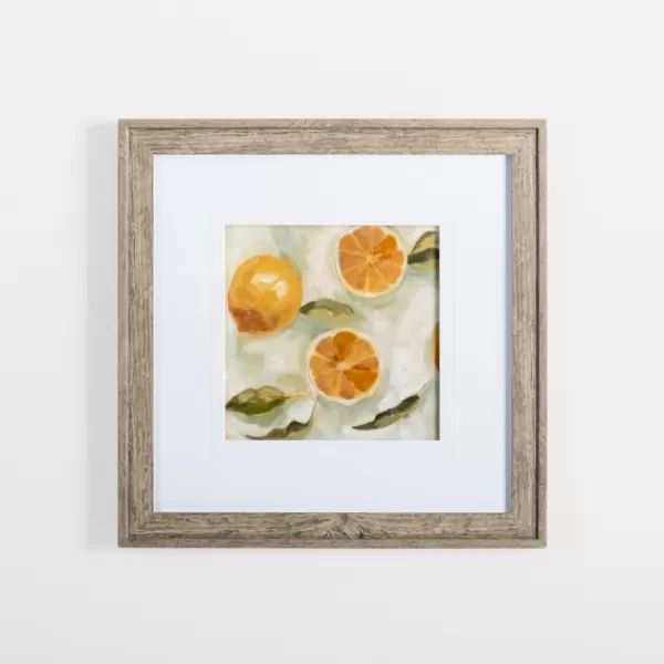 Framed Art-Kirkland's Home Slice It Citrus I Framed Art Print Yellow/White