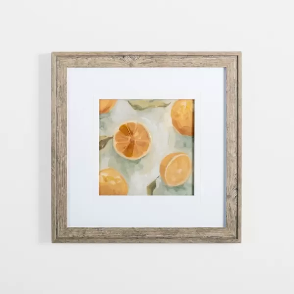 Framed Art-Kirkland's Home Slice It Citrus Ii Framed Art Print Yellow/White