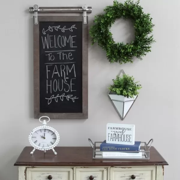 Memo & Chalkboards-Kirkland's Home Sliding Farmhouse Chalkboard Black