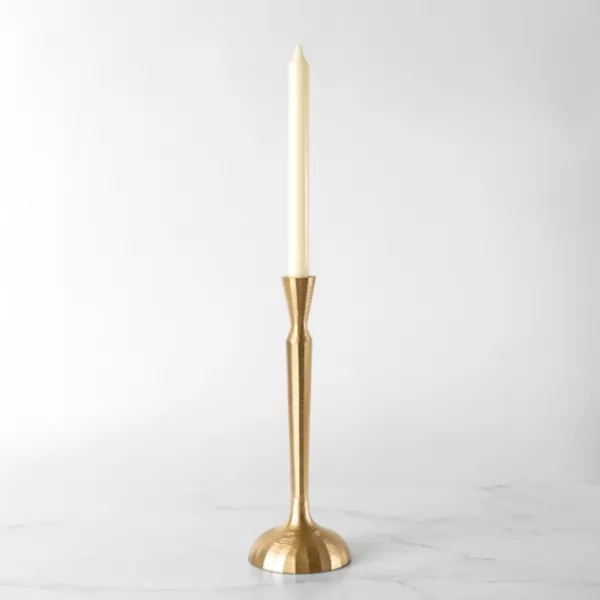 Candle Holders-Kirkland's Home Slim Taper Candle Holder, 12 In. Gold