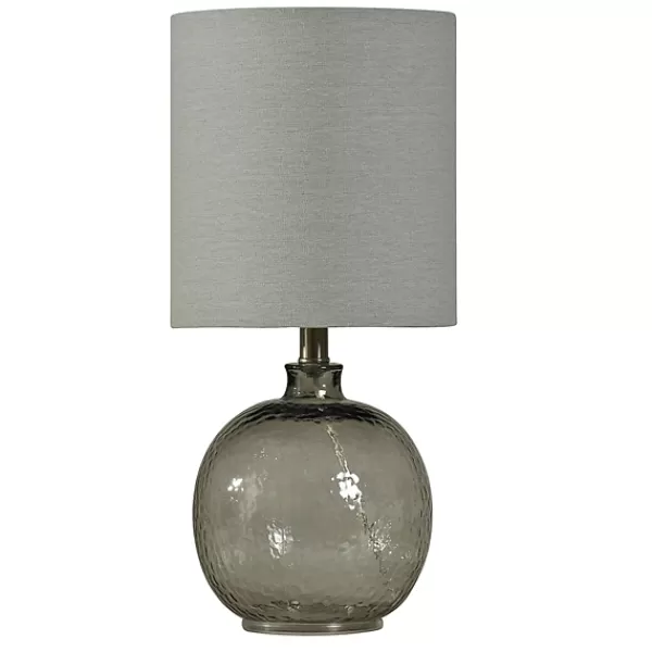 Table Lamps-Kirkland's Home Smoke Spanish Glass Ball Mini Table Lamp Gray