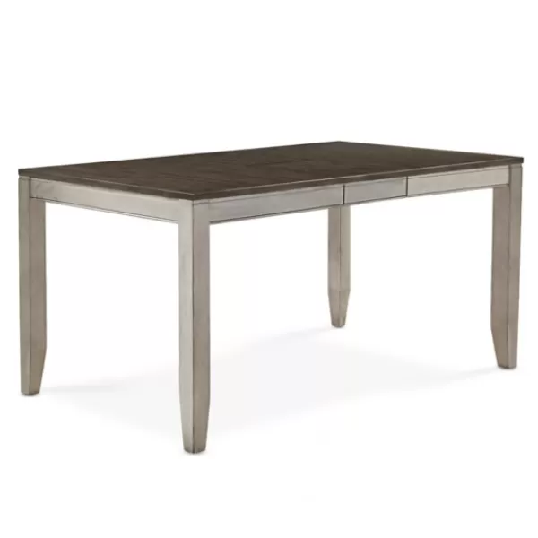 Dining Tables-Kirkland's Home Smoked Alabaster And Honey Wood Dining Table Ivory/Brown