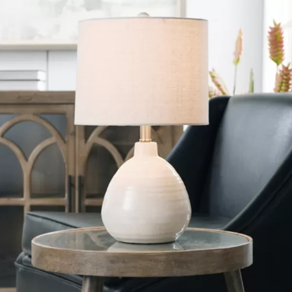 Table Lamps-Kirkland's Home Smooth Ceramic Table Lamp Ivory