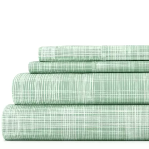 Bed Sheets-Kirkland's Home Soft Thatch 3-Pc. Twin Sheet Set Green