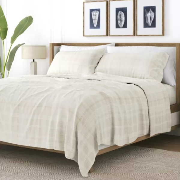 Bed Sheets-Kirkland's Home Soft Thatch 3-Pc. Twin Sheet Set Tan