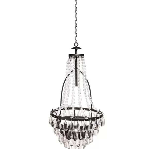 Outdoor Lighting-Kirkland's Home Solar Outdoor Chandelier Clear