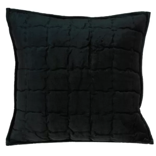 Pillows-Kirkland's Home Solid Quilted Pillow Black