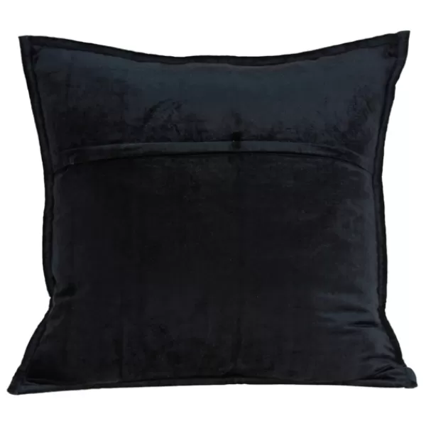 Pillows-Kirkland's Home Solid Quilted Pillow Black